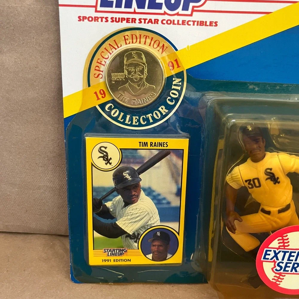 1991 Kenner Starting Lineup Tim Raines Chicago White Sox Extended Series Figure